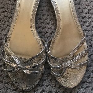 J. Crew gold sandals